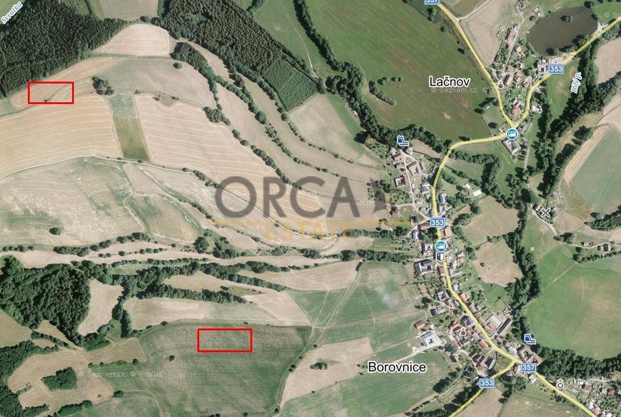 Aukce 4,4 ha pozemků v k.ú. Borovnice u Jimramova