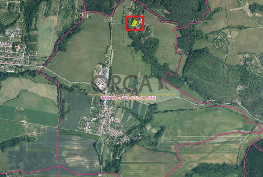 0,25 ha pozemků v k. ú. Medlovice u UH