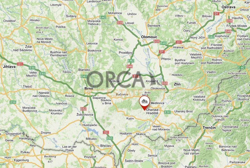 Prodej pozemku 4802 m2 v k. ú. Medlovice u Uherského Hradiště