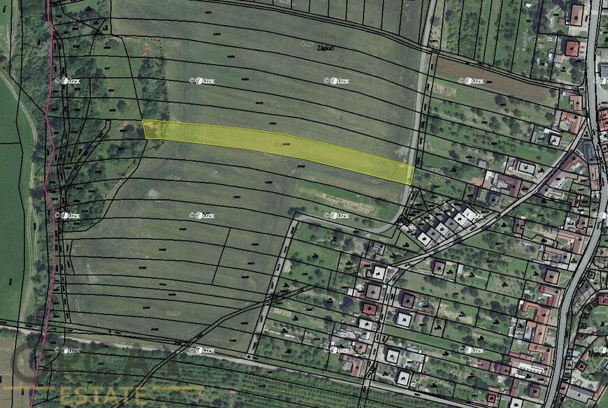 Prodej pozemku 4802 m2 v k. ú. Medlovice u Uherského Hradiště