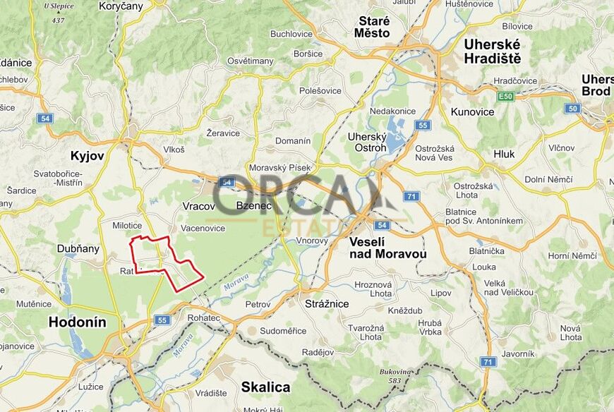 Prodej spoluvlastnického podílu 275 m2 v k. ú. Ratíškovice