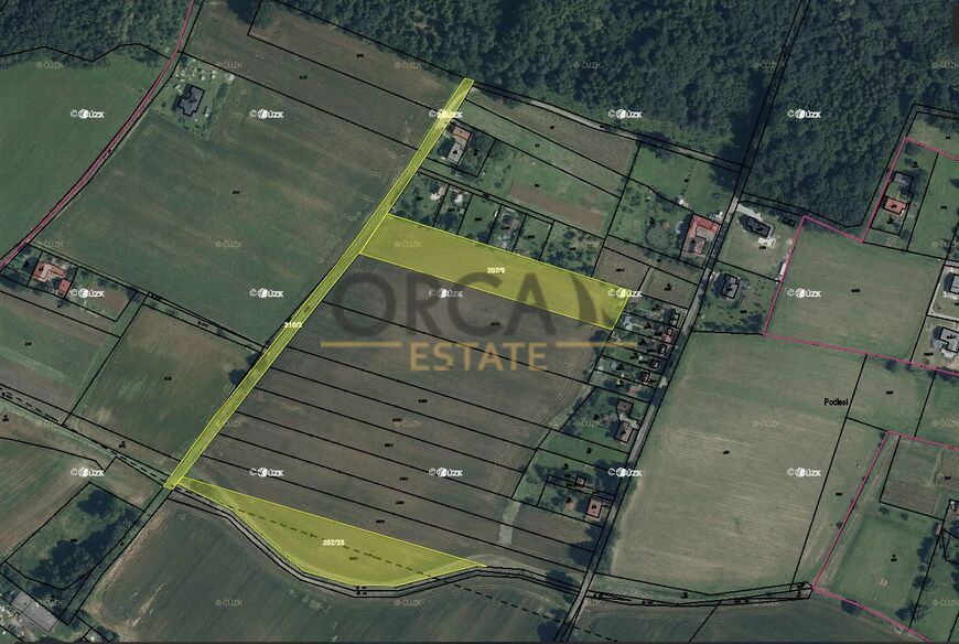 0,6 ha pozemku v k.ú. Prstná