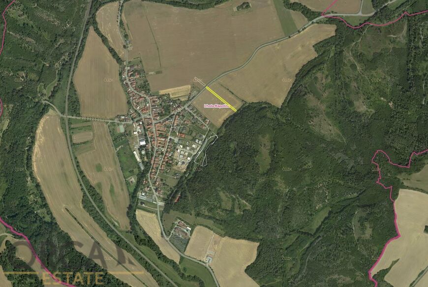 Prodej zastavitelného pozemku 2050 m2 v k. ú. Lhota Rapotina