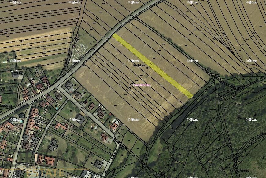 Prodej zastavitelného pozemku 2050 m2 v k. ú. Lhota Rapotina
