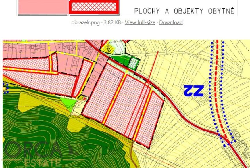 Prodej zastavitelného pozemku 2050 m2 v k. ú. Lhota Rapotina
