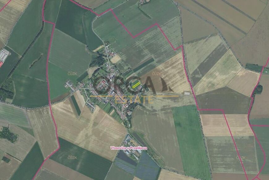 Prodej pozemku v k.ú. Vřesovice u Prostějova o výměře 1660 m2