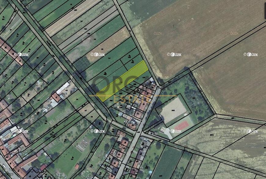 Prodej pozemku v k.ú. Vřesovice u Prostějova o výměře 1660 m2