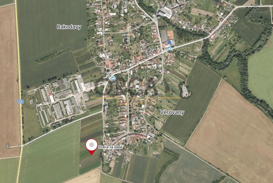 Pozemek v k.ú. Věrovany o výměře 2682 m2