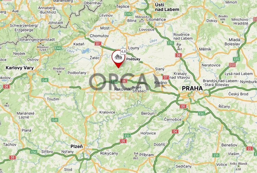 Podíl na pozemcích v k.ú. Pnětluky