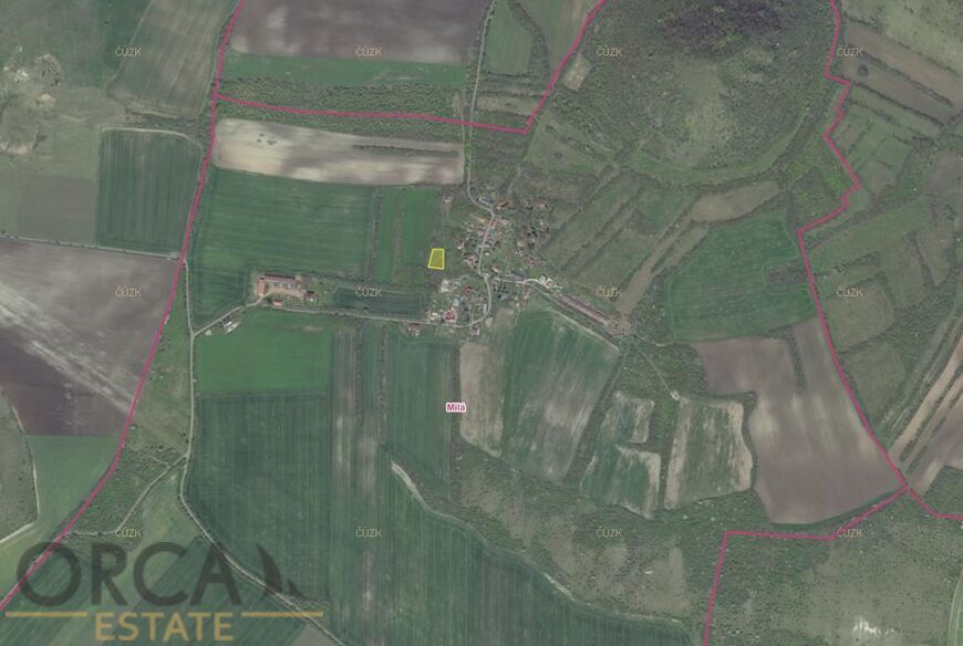 Prodej pozemku 1085 m2 v k.ú. Milá