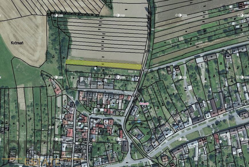 Spoluvlastnický podíl 181 m2 na pozemku v k. ú. Krčmaň