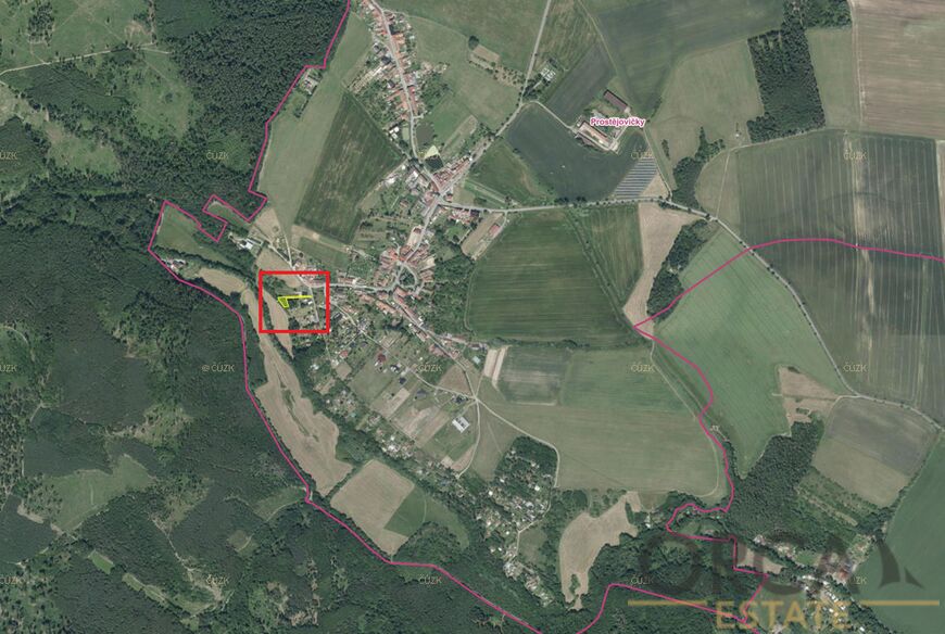 Podíl 268 m2 na trvalém travním porostu v k.ú Prostějovičky