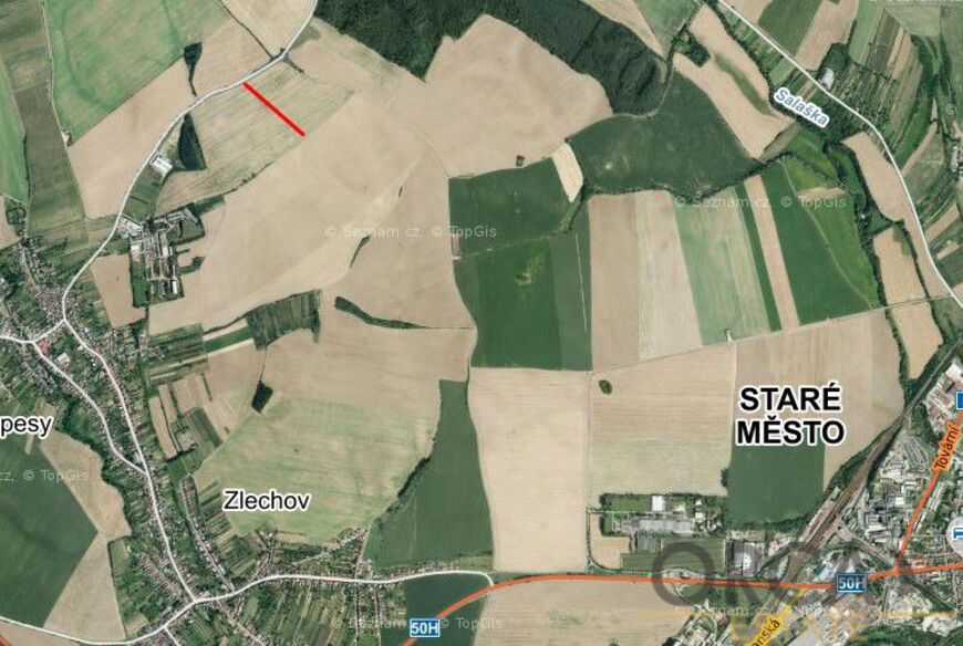 0,1 ha pozemku v k.ú. Tupesy na Moravě