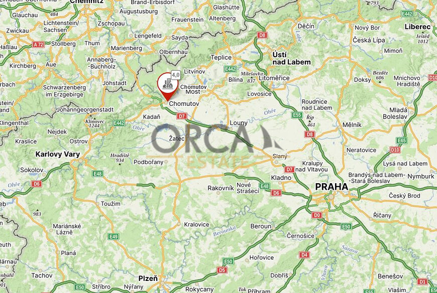 Prodej pozemků o výměře 6505 m2 v k.ú. Chomutov II