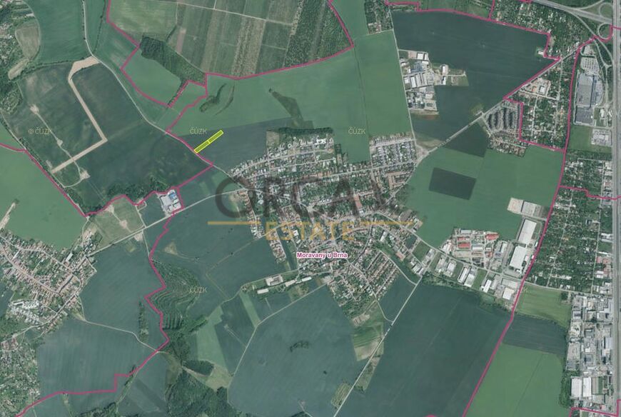 Prodej 0,3 ha pozemků v k.ú. Moravany u Brna