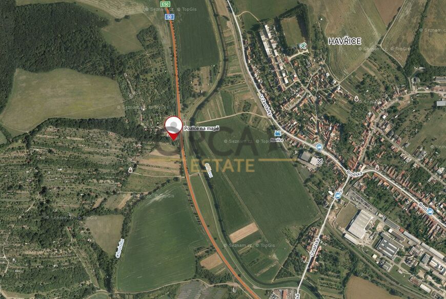 Prodej pozemků v k.ú. Havřice o výměře 2523 m2