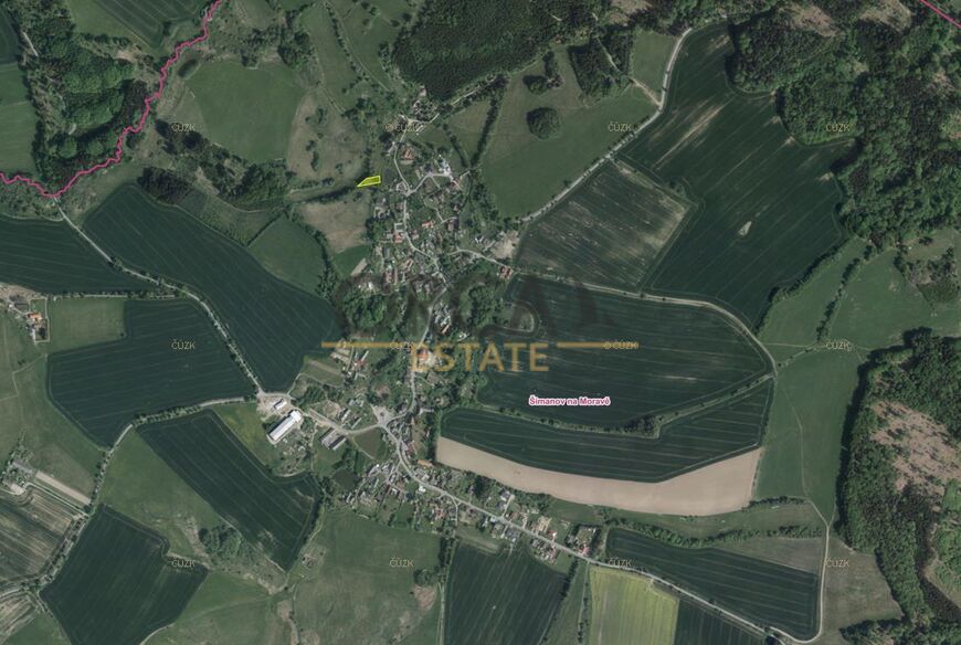 Trvalý travní porost v k.ú. Šimanov na Moravě