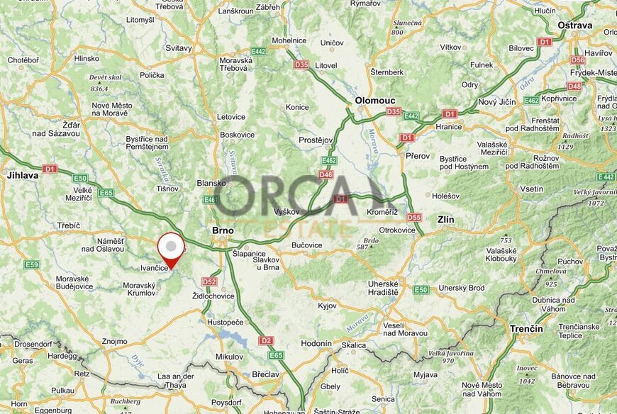 Prodej podílu 1960 m2 na pozemcích v k.ú. Němčice u Ivančic