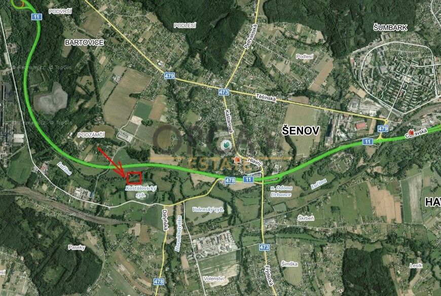 0,3 ha pozemku v k.ú. Bartovice
