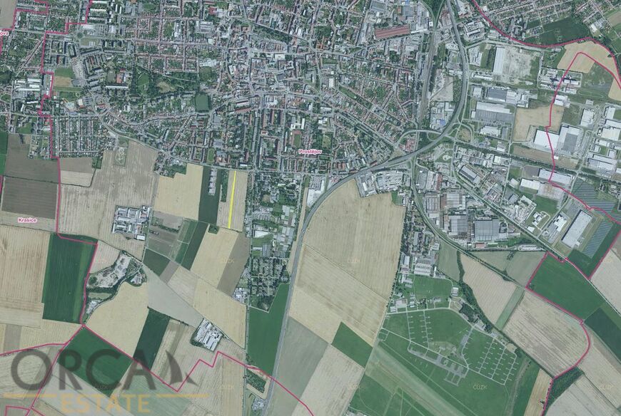 Prodej podílu 1801 m2 na zastavitelném pozemku v k.ú. Prostějov