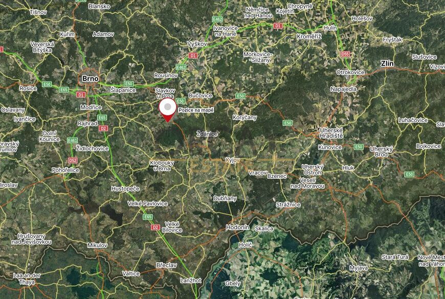 Prodej 1/2 podílu o výměře 4137 m2 na pozemcích v k.ú. Kobeřice u Brna