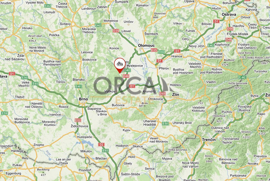 Prodej podílu 1389 m2 na zajímavém pozemku v k. ú. Myslejovice