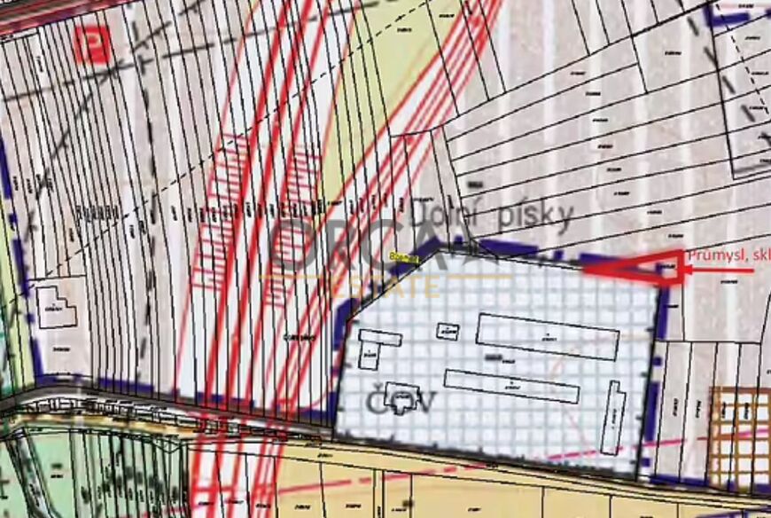 Pozemek v průmyslové zóně o výměře 523 m2 v  k.ú. Bzenec (okres Hodonín)