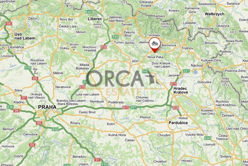 Prodej podílu 1/24 pozemků o podílové výměře 1464 m2 v k.ú. Borovnice u Staré Paky (okres Trutnov)