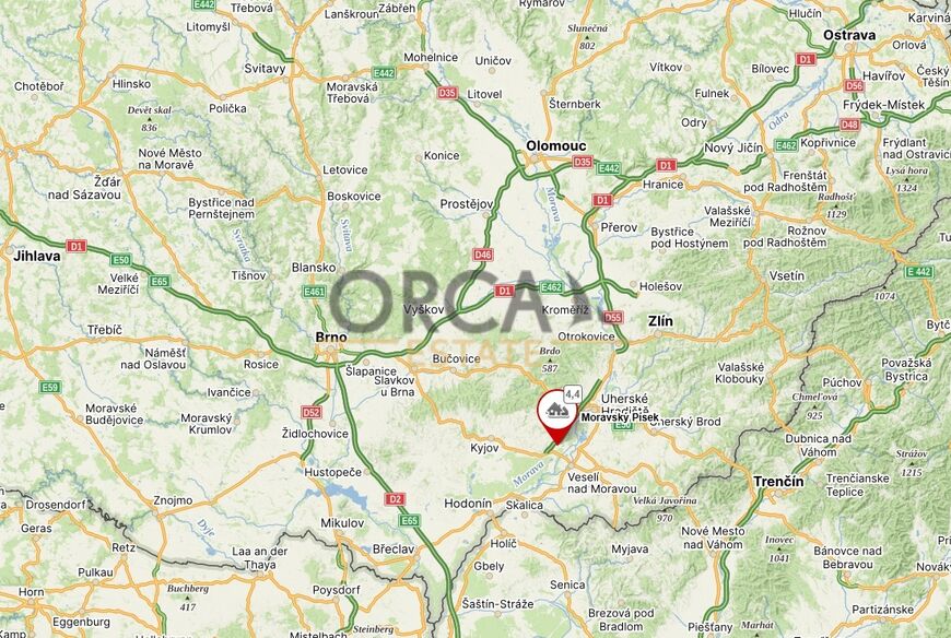 Podíl na pozemcích v k.ú. Moravský Písek