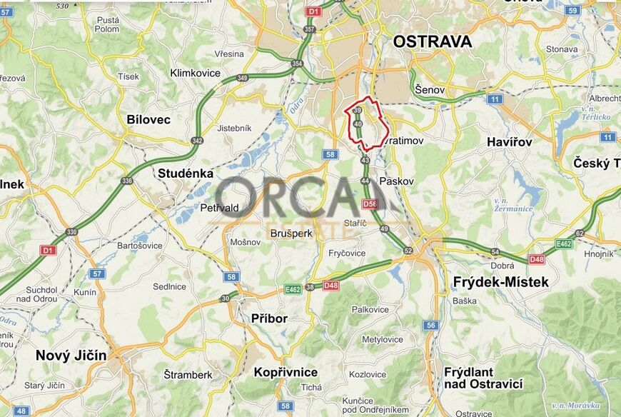 0,1 ha pozemků v k.ú. Hrabová