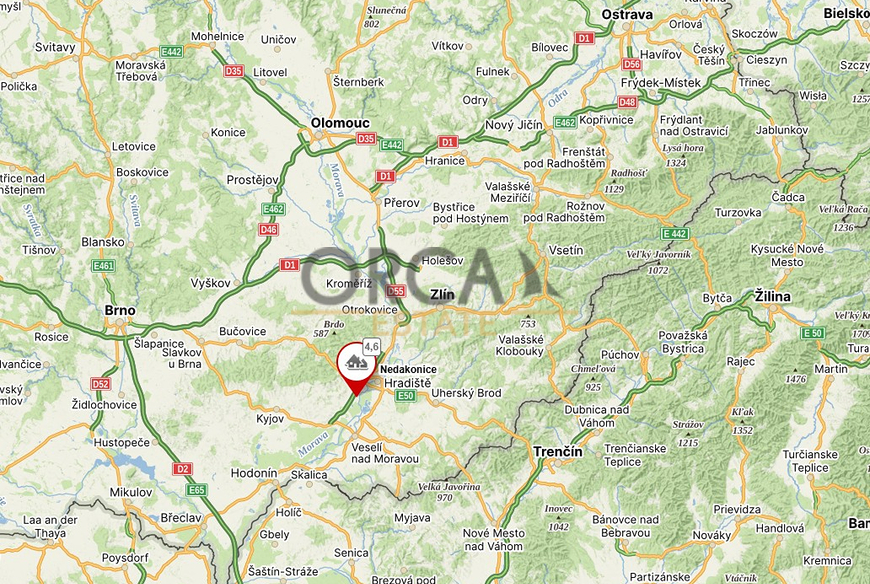 Prodej pozemků 2141 m2 v k. ú. Nedakonice