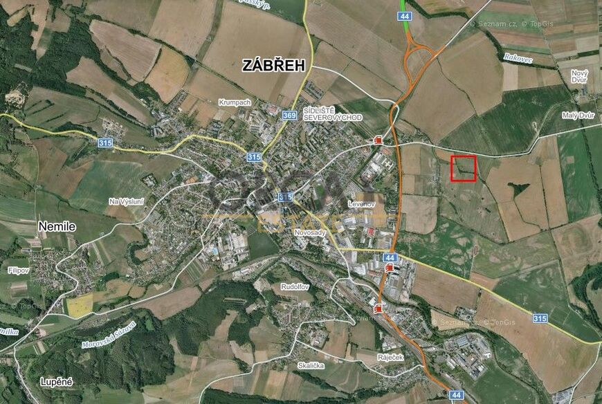 0,2 ha pozemků v k.ú. Zábřeh na Moravě