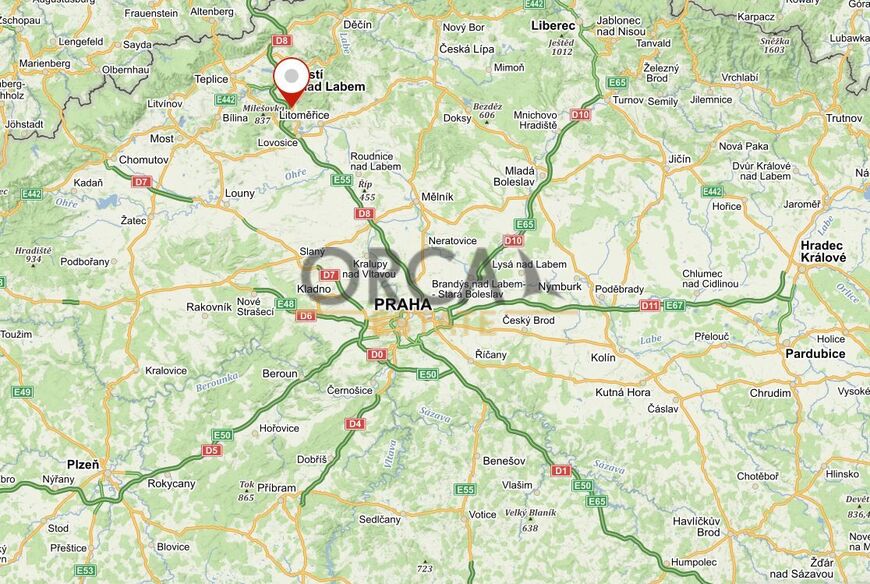 Prodej 0,5 ha komerčních pozemků v k.ú. Prackovice nad Labem