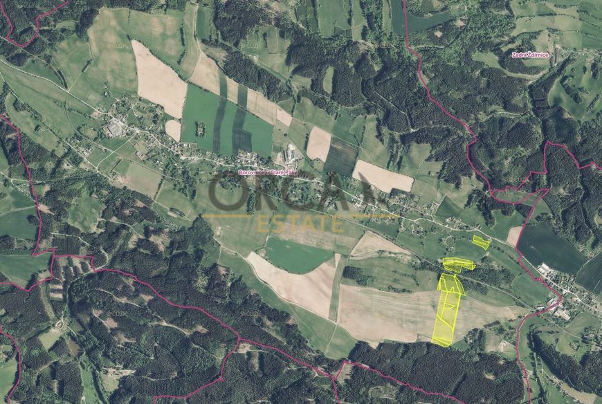 Aukce 0,43 ha pozemků Borovnice u Staré Paky