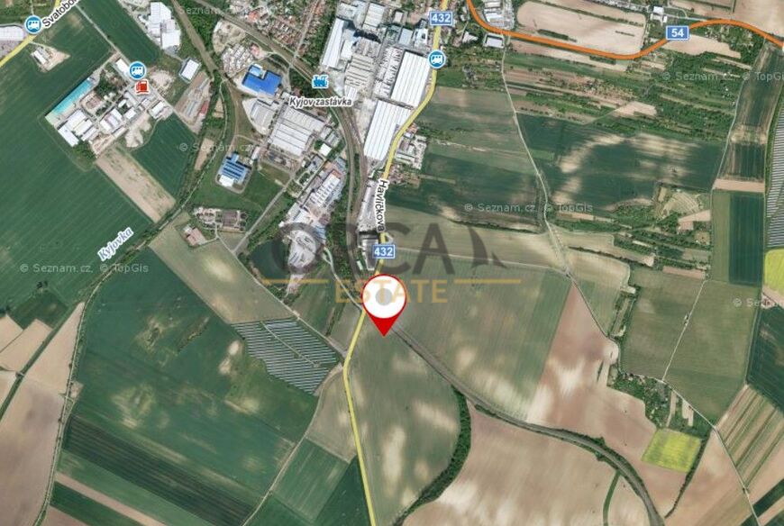 Prodej pozemků o výměře 10 751 m2 v k. ú. Kyjov