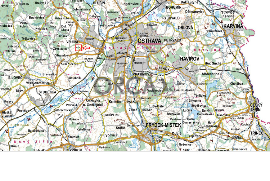 Prodej pozemků v k. ú. Poruba o výměře 3534 m2