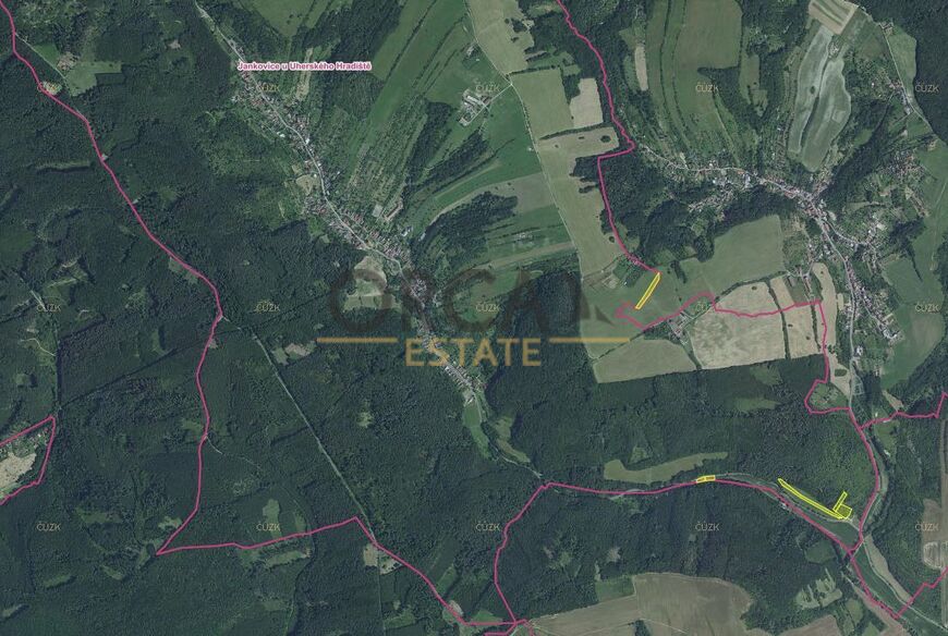 0,94 ha pozemků v k. ú. Jankovice u Uherského Hradiště