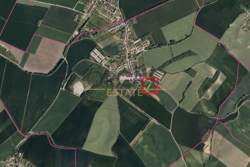 0,1 ha pozemku v k. ú. Kozlany u Vyškova