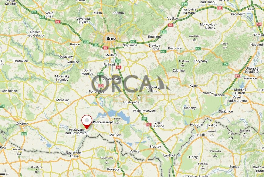 Nabídka pozemku v k.ú. Jevišovka o výměře 4245 m2