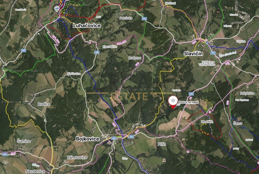 Prodej lesních pozemků v k.ú. Pitín o výměře 3127 m2