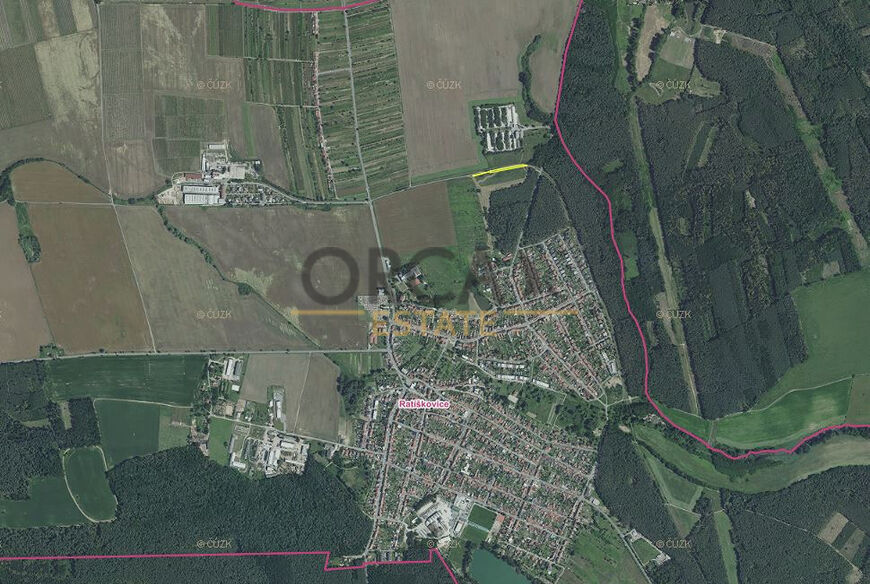 Prodej pozemků v rezervě ÚP: plochy smíšené obytné v k.ú. Ratíškovice o výměře 1482 m2