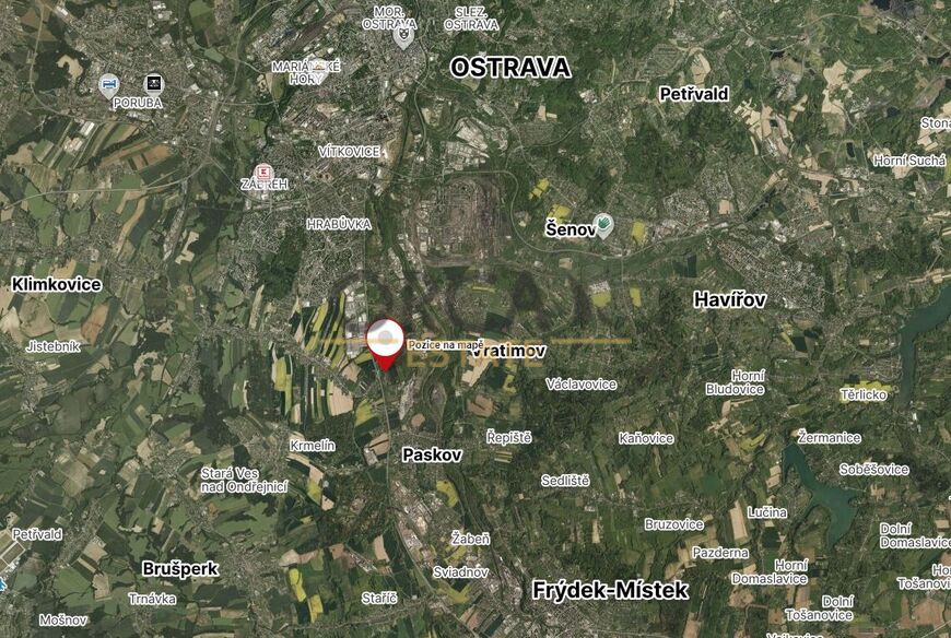 Pozemky vhodné pro rybáře v k.ú. Ostrava - Hrabová, o výměře 4653 m2