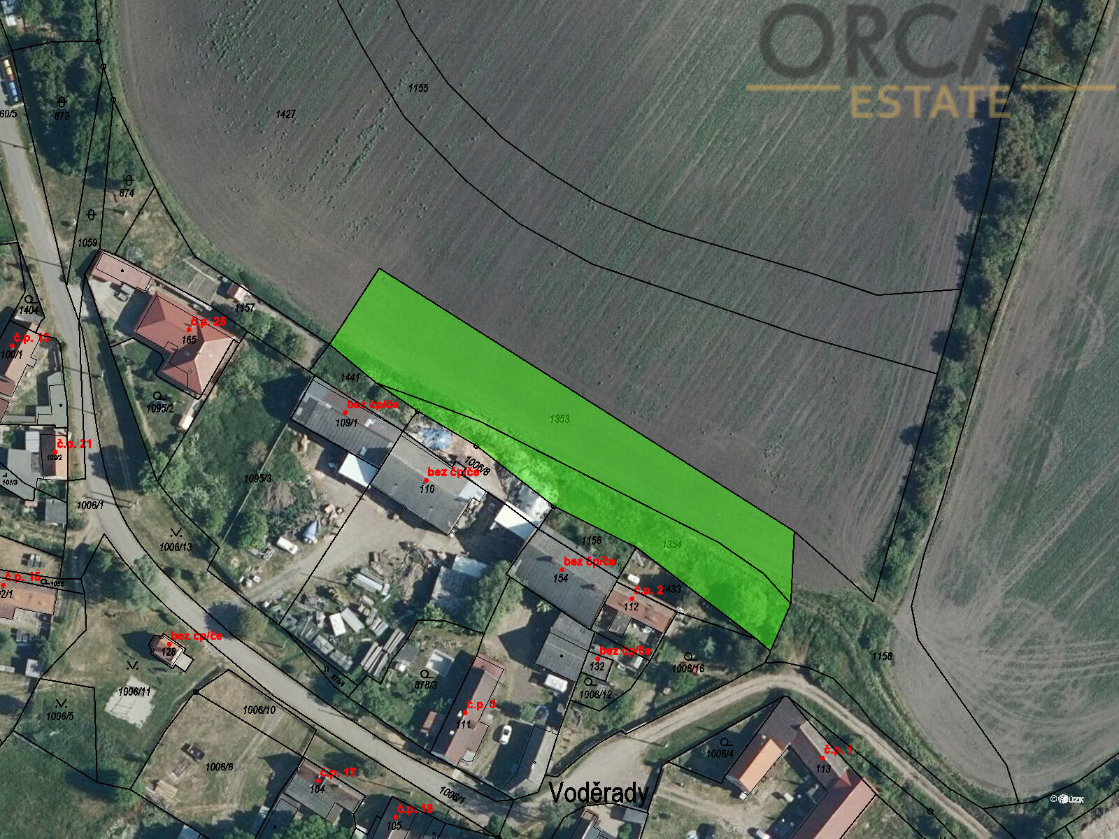 Prodej  0,2 ha investičních pozemků  v k.ú.