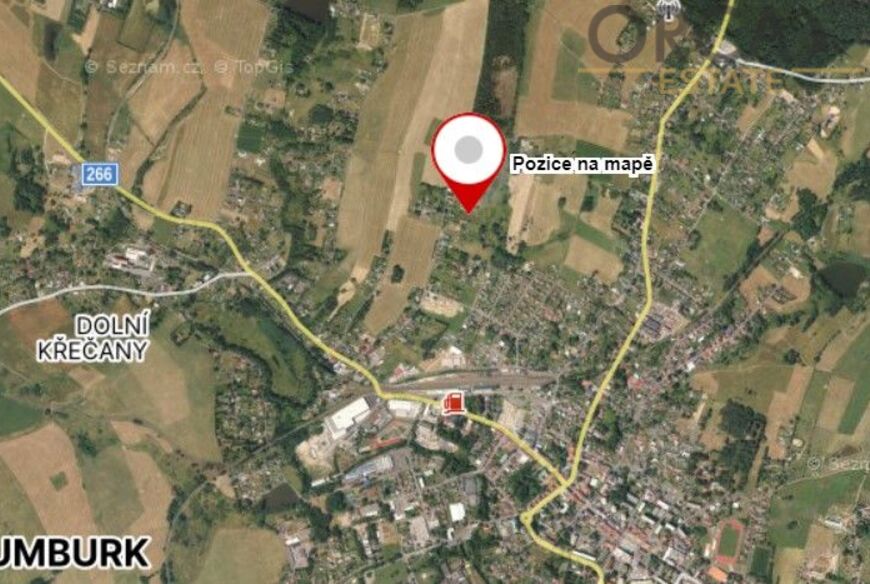 Prodej zastavitelného pozemku o výměře 2867 m2 v k.ú. Dolní Křečany