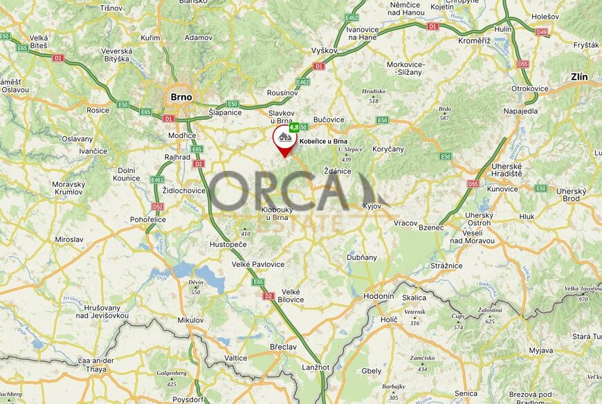 Pozemek v k.ú. Kobeřice u Brna