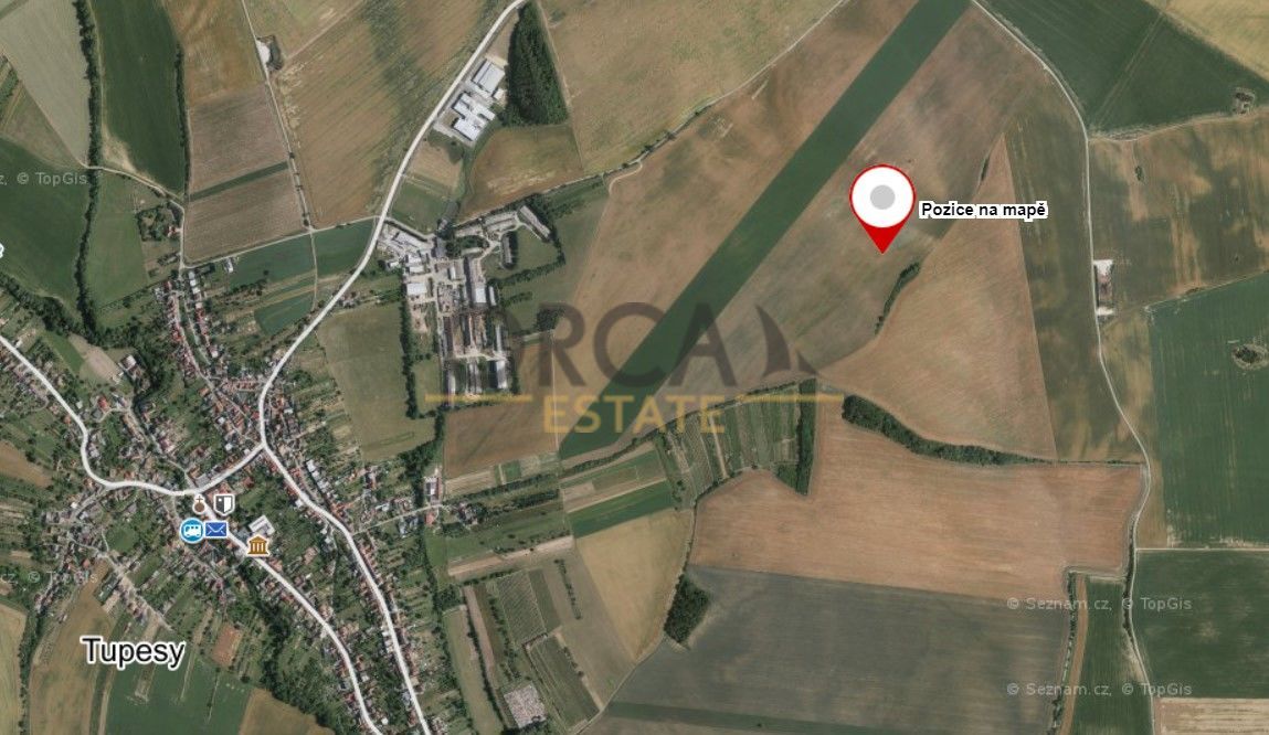 Prodej 0,7 ha pozemku v k. ú. Tupesy na Moravě