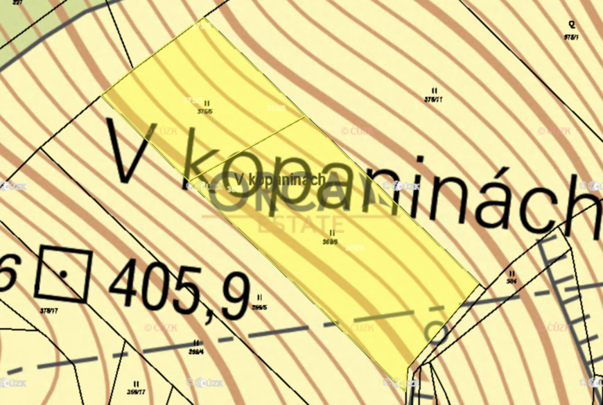 Prodej pozemků Kaliště u Ondřejova, 5478 m2