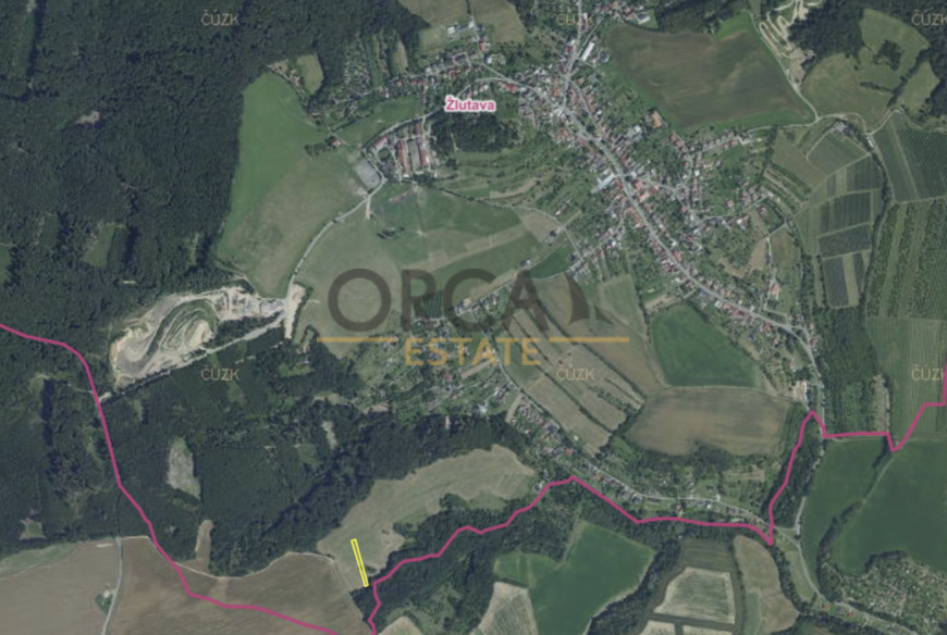 Prodej pozemku Žlutava, 1640 m2