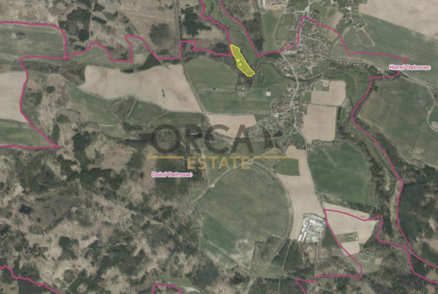 Prodej pozemků Dolní Ostrovec, 3327 m2