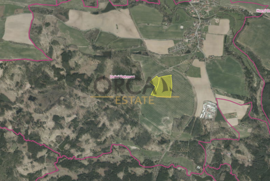 Prodej pozemků Dolní Ostrovec, 12777 m2